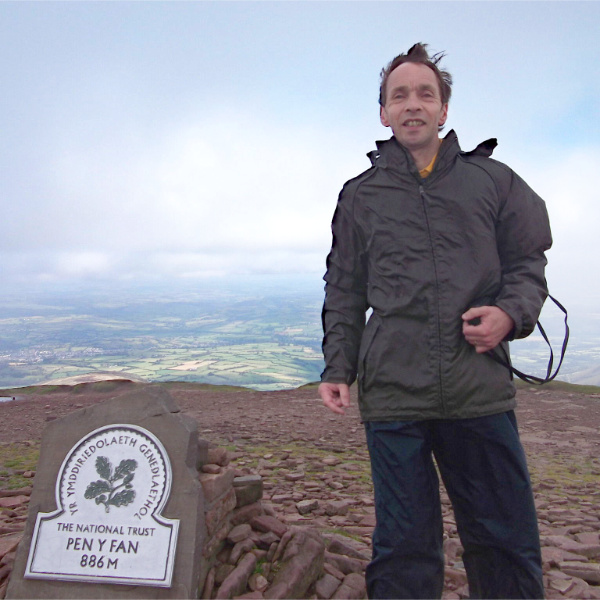 David on Pen-y-Fan